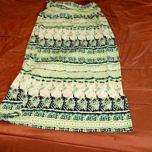 B DESIGN Size XL Green Maxi Skirt